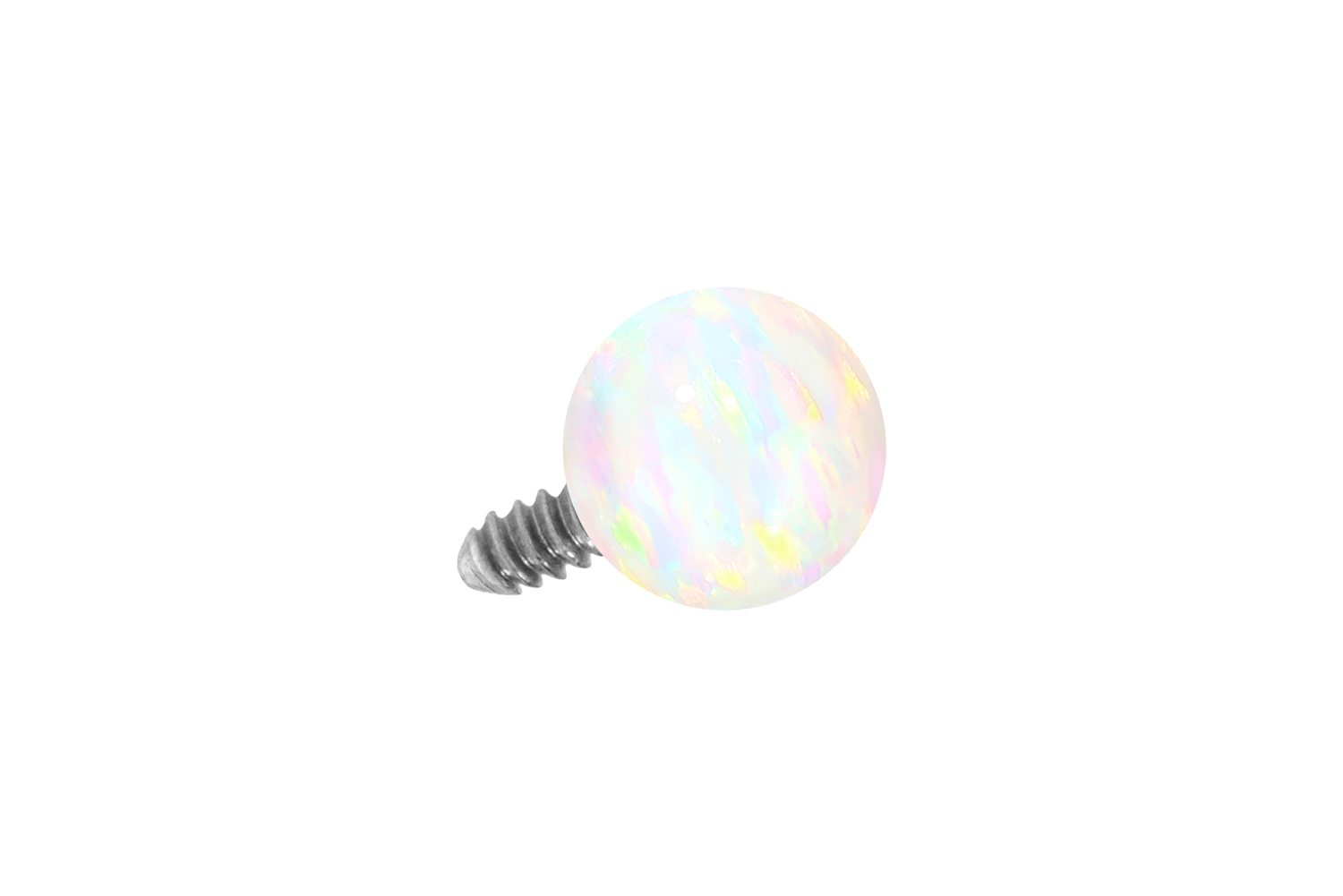 Titan Dermal Anchoraufsatz Kugel SYNTHETISCHER OPAL ++SALE++ von Piercingline
